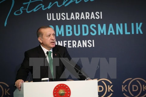 Tổng thống Thổ Nhĩ Kỳ Tayyip Erdogan. (Nguồn: AFP/TTXVN)