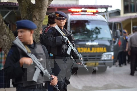 Cảnh sát Indonesia. (Nguồn: EPA/TTXVN)