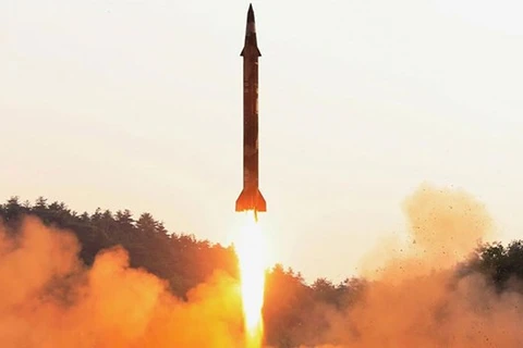 Hình ảnh một vụ phóng thử tên lửa hạt nhân của Triều Tiên. (Nguồn: businessworld.in)