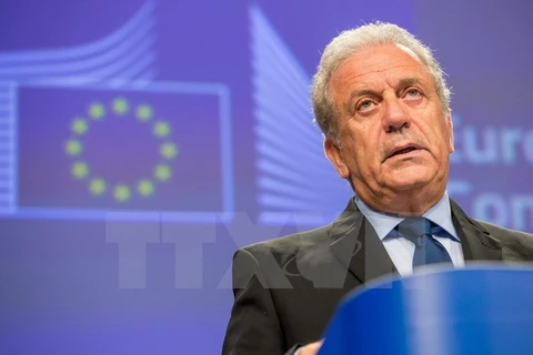 Cao ủy châu Âu về di cư Dimitris Avramopoulos. (Nguồn: EPA/TTXVN)