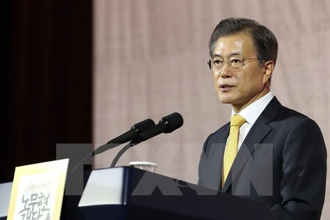 Tổng thống Hàn Quốc Moon Jae-in. (Nguồn: Yonhap/TTXVN)