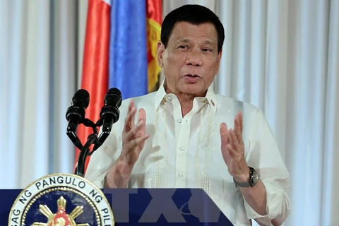 Tổng thống Philippines Rodrigo Duterte. (Nguồn: EPA/TTXVN)