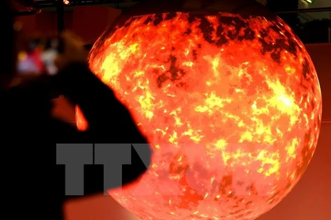 Hình ảnh Trái đất được mô phỏng tại hội nghị COP23 ở Bonn, Đức ngày 8/11. (Nguồn: AFP/TTXVN)