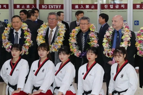 Đội tuyển taekwondo Triều Tiên. (Nguồn: Yonhap)