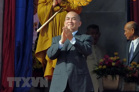 Quốc vương Norodom Sihamoni. (Nguồn: AFP/TTXVN)