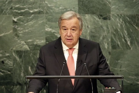 Tân Tổng thư ký LHQ Antonio Guterres. (Nguồn: AFP/TTXVN)