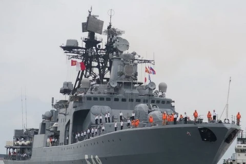 Một tàu chiến Nga. (Nguồn: AFP)