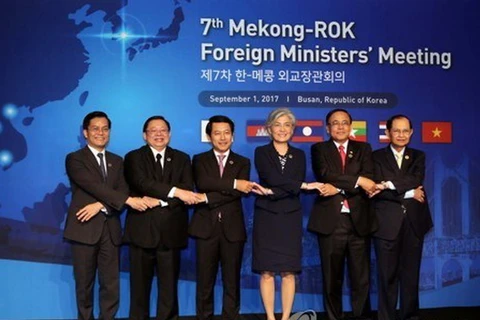 Các đại biểu dự hội nghị Ngoại trưởng Mekong-Hàn Quốc năm 2017. Ảnh minh họa. (Nguồn: Yonhap)