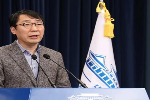 Người phát ngôn của Văn phòng Tổng thống Hàn Quốc Yoon Young-chan. (Nguồn: Yonhap)