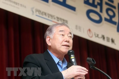 Cố vấn đặc biệt về an ninh quốc gia của Tổng thống Moon Jae-in, ông Moon Chung-in. (Nguồn: Yonhap/TTXVN)