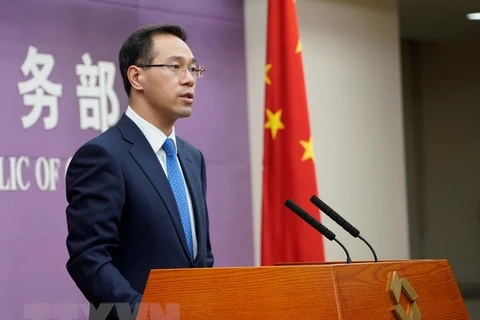 Người phát ngôn Bộ Thương mại Trung Quốc Cao Phong. (Nguồn: THX/TTXVN)