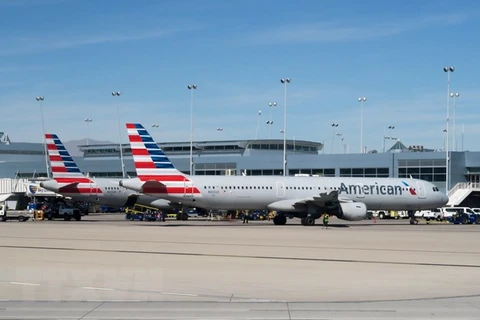Máy bay của hãng hàng không American Airlines. Ảnh minh họa. (Nguồn: AFP/TTXVN)