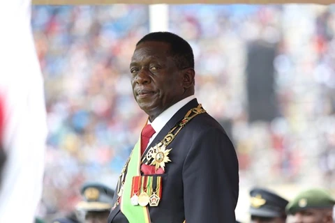 Tổng thống Zimbabwe Emmerson Mnangagwa. (Nguồn: THX/TTXVN)