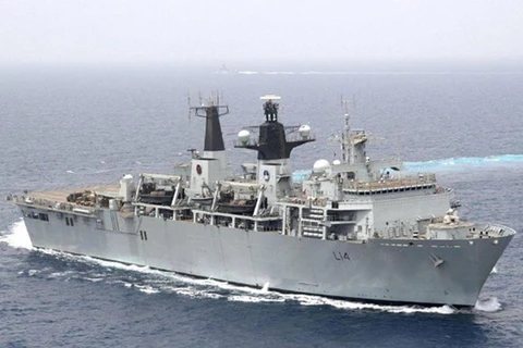 Tàu HMS Albion. (Nguồn: PA)