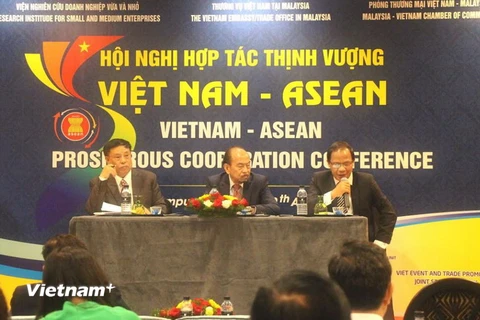 Quang cảnh buổi giao lưu kết nối doanh nghiệp Việt Nam-Malaysia. (Ảnh: Hoàng Nhương/Vietnam+)