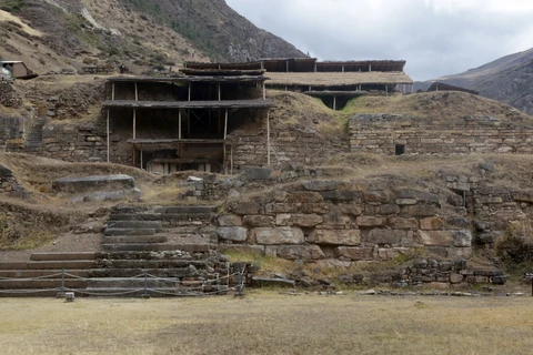 Toàn cảnh ngôi đền cổ Chavín de Huántar. (Nguồn: AFP/TTXVN)