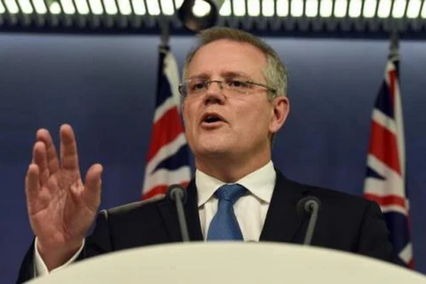 Bộ trưởng Ngân khố Australia Scott Morrison. (Nguồn: Daily Mail)