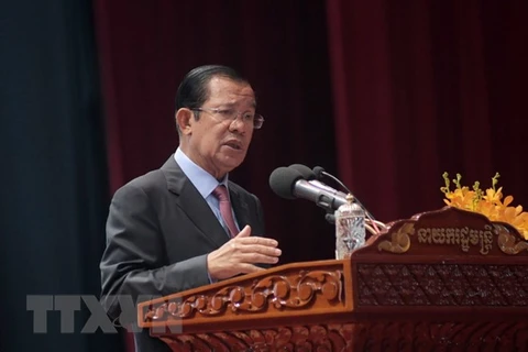 Thủ tướng Campuchia Hun Sen. (Nguồn: THX/TTXVN) 
