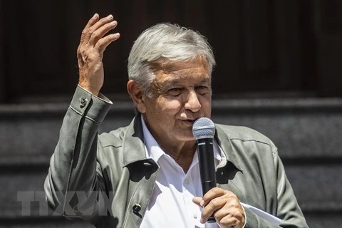 Tổng thống đắc cử Mexico Andres Manuel Lopez Obrador. (Nguồn: AFP/TTXVN)