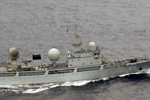 Tàu do thám lớp Đông Điệu của Hải quân Trung Quốc. (Nguồn: Nikkei Asian Review/ TTXVN)