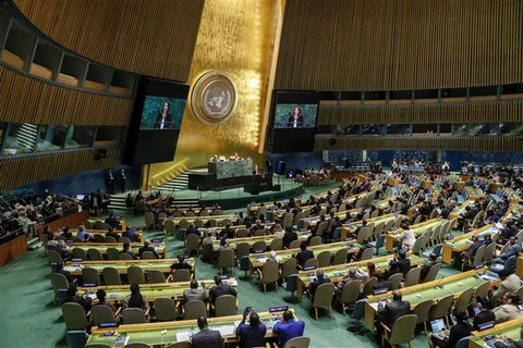 Đại Hội đồng Liên hợp quốc khóa 73 đã khai mạc tại trụ sở ở New York, Mỹ ngày 18/9. (Ảnh: THX/TTXVN)