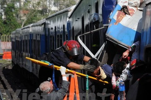 Hiện trường vụ tai nạn tàu hỏa ở Argentina năm 2012. (Nguồn: Vietnam+)