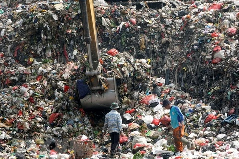 Rác thải nhựa. (Nguồn: EPA/TTXVN)