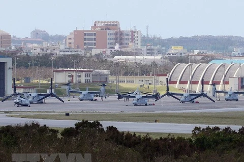 Căn cứ không quân Futenma của Mỹ tại vùng ngoại ô Ginowan, Okinawa ngày 1/10/2012. (Nguồn: AFP/TTXVN)