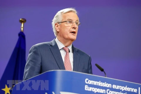 Trưởng đoàn đàm phán EU Michel Barnier. (Ảnh: THX/TTXVN)