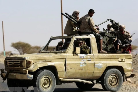Binh sỹ Yemen tham gia chiến dịch truy quét khủng bố tại Beihan, tỉnh Shabwa. (Ảnh: AFP/TTXVN)