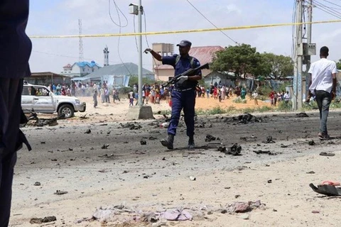 Hiện trường một vụ đánh bom ở Somalia. (Nguồn: AFP)