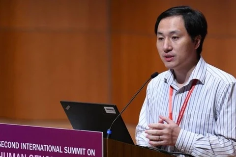 Nhà khoa học Trung Quốc He Jiankui. (Nguồn: AFP)