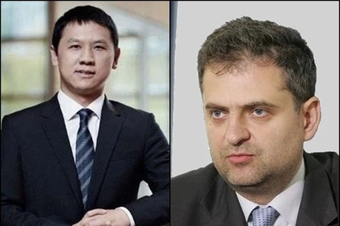 Vương Vĩ Tinh và Piotr Durbajlo - hai người bị an ninh Ba Lan bắt vì hoạt động gián điệp cho tình báo Trung Quốc. (Nguồn: TVP)