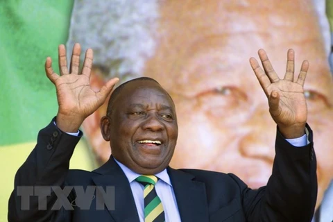 Tổng thống Nam Phi Cyril Ramaphosa. (Nguồn: AFP/TTXVN)