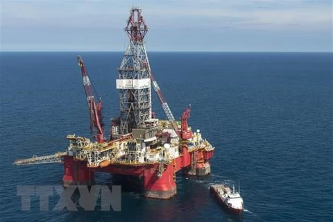 Một giàn khoan dầu ở Vịnh Mexico. (Nguồn: AFP/TTXVN)