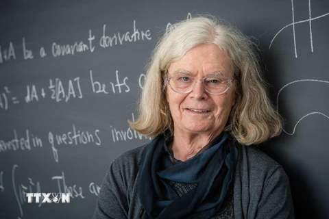 Nhà toán học Karen Uhlenbeck tại Princeton, New Jersey, Mỹ, ngày 18/3/2019. (Ảnh: AFP/TTXVN)