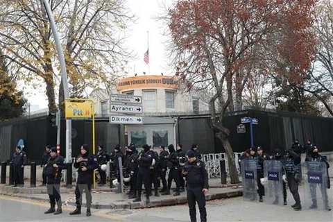 Cảnh sát Thổ Nhĩ Kỳ. (Ảnh: AFP/TTXVN)