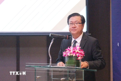 Ông Nguyễn Tuấn, Phó Giám đốc ITPC phát biểu khai mạc hội thảo. (Ảnh: Xuân Anh/TTXVN) 