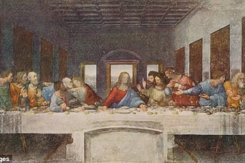 Tác phẩm Bữa tối cuối cùng của danh họa Leonardo da Vinci. (Nguồn: Getty)