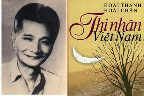 Nhà văn Hoài Thanh và tác phẩm Thi nhân Việt Nam của ông. (Nguồn: Nhà xuất bản văn học)