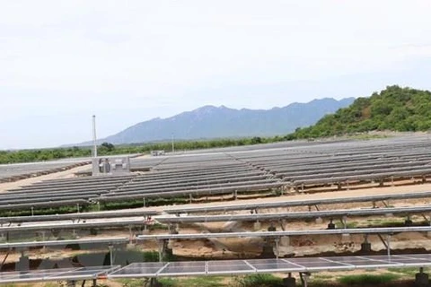Nhà máy điện Mặt Trời Phước Hữu-Điện lực 1 ở Ninh Thuận. (Nguồn: TTXVN)