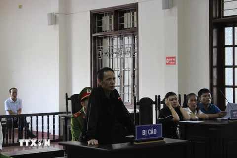 Bị cáo Phạm Văn Tuân tại phiên tòa. (Ảnh: Vũ Hà/TTXVN