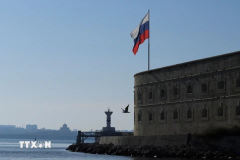 Pháo đài Konstantinov là một trong những công trình quân sự lâu đời nhất còn sót lại ở Sevastopol và là một trong những biểu tượng chính của thành phố của thành phố này. (Ảnh: Trần Hiếu/TTXVN)