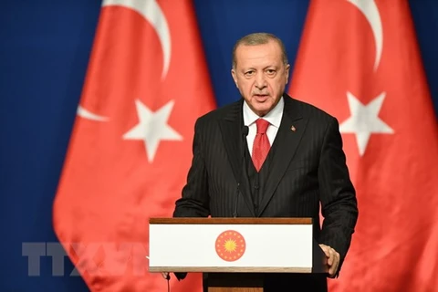 Tổng thống Thổ Nhĩ Kỳ Rvecep Tayyip Erdogan. (Ảnh: AFP/TTXVN)