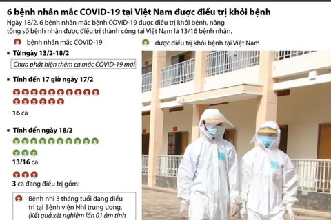 [Infographics] 6 bệnh nhân mắc COVID-19 ở Việt Nam được điều trị khỏi