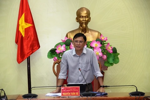 Phó Chủ tịch Thường trực UBND tỉnh Nguyễn Tuấn Hà phát biểu tại cuộc họp. (Nguồn: daklak.gov.vn)