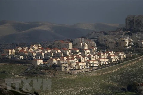 Khu định cư Maale Adumim của Israel tại Khu Bờ Tây chiếm đóng ngày 25/2/2020. (Nguồn: AFP/TTXVN) 