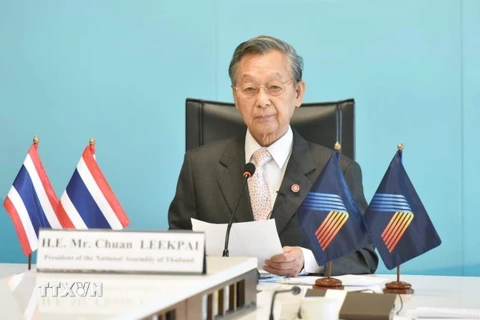 Chủ tịch Quốc hội Thái Lan Chuan Leekpai. (Ảnh: TTXVN phát)