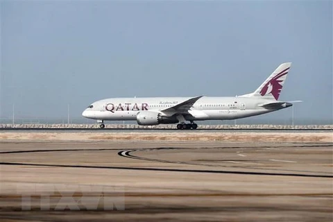 Máy bay của Hãng hàng không Qatar Airways. (Nguồn: AFP/TTXVN)