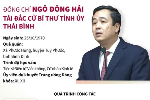 [Infographics] Ông Ngô Đông Hải tái đắc cử Bí thư Tỉnh ủy Thái Bình
